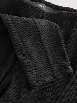 Noir - Leggings en velours côtelé