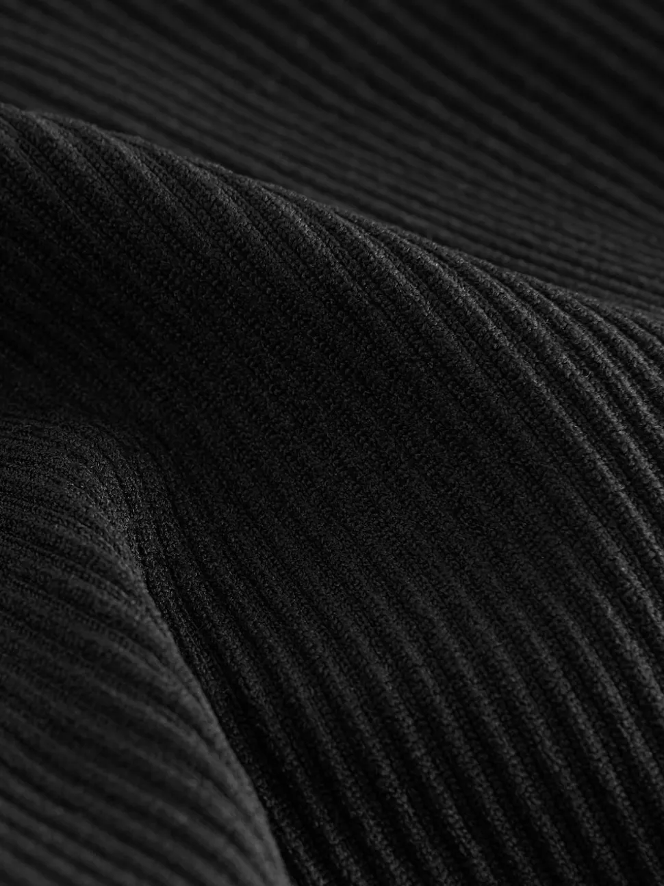 Noir - Leggings Kickflare côtelés