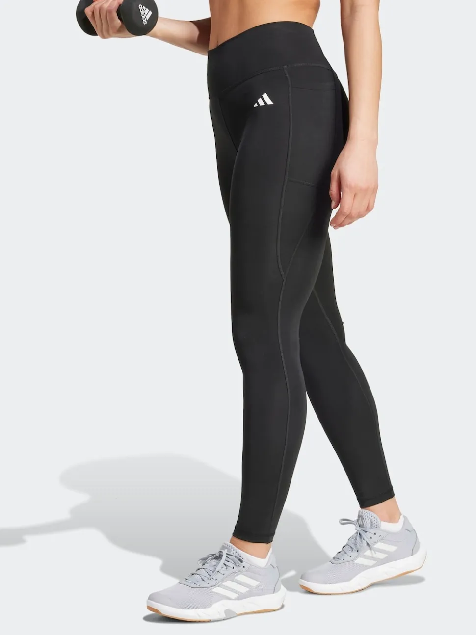 Noir - Leggings longs adidas Optime Essentials à poche stash