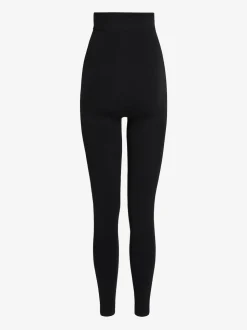 Noir - Leggings moulants sans couture avec contrôle de l'abdomen