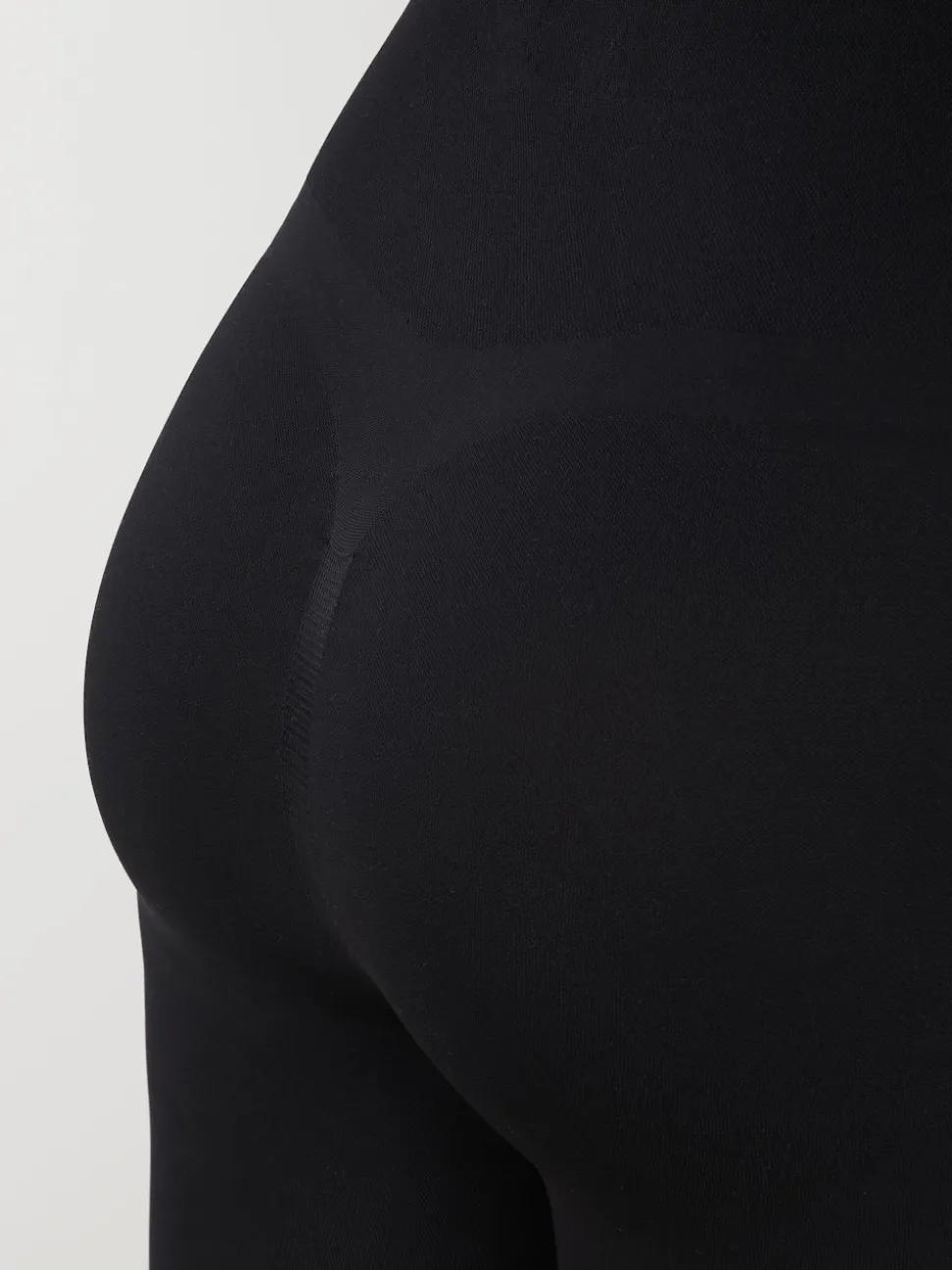 Noir - Leggings moulants sans couture avec contrôle de l'abdomen
