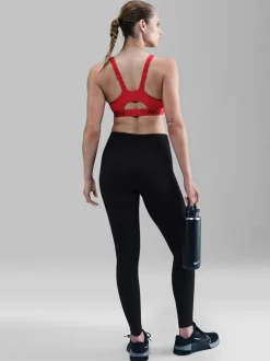 Noir - Leggings Nike One taille haute sans coutures sur le devant