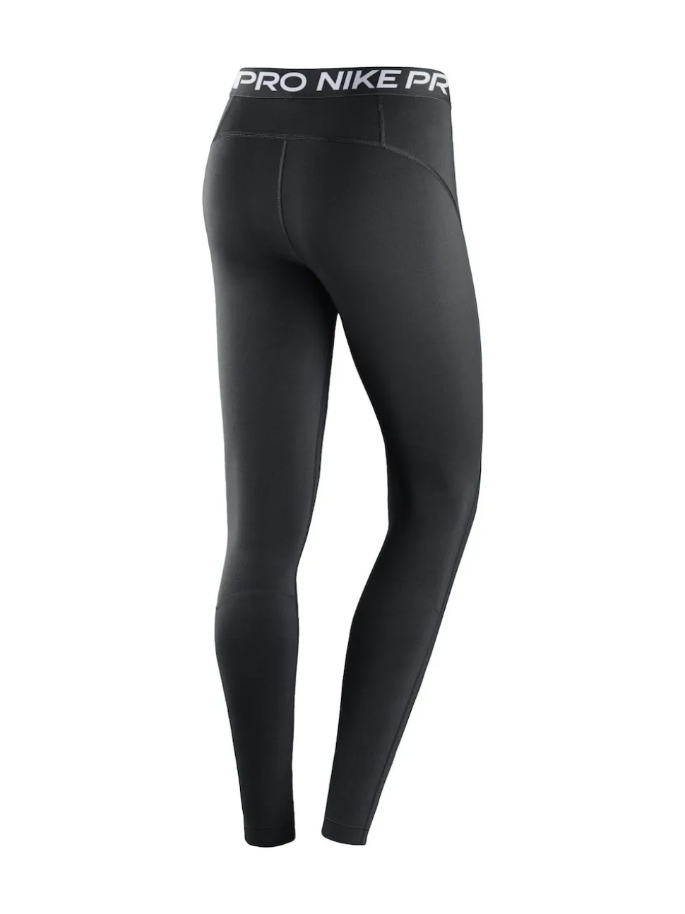 Noir - Leggings Nike Pro taille moyenne en maille à empiècements