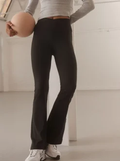 Noir - Leggings évasés Active Balance enveloppants sur le devant