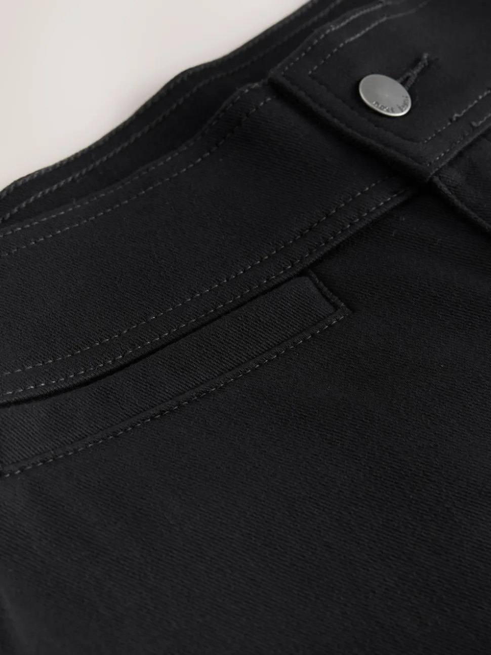 Noir - Leggings évasés en jersey de denim