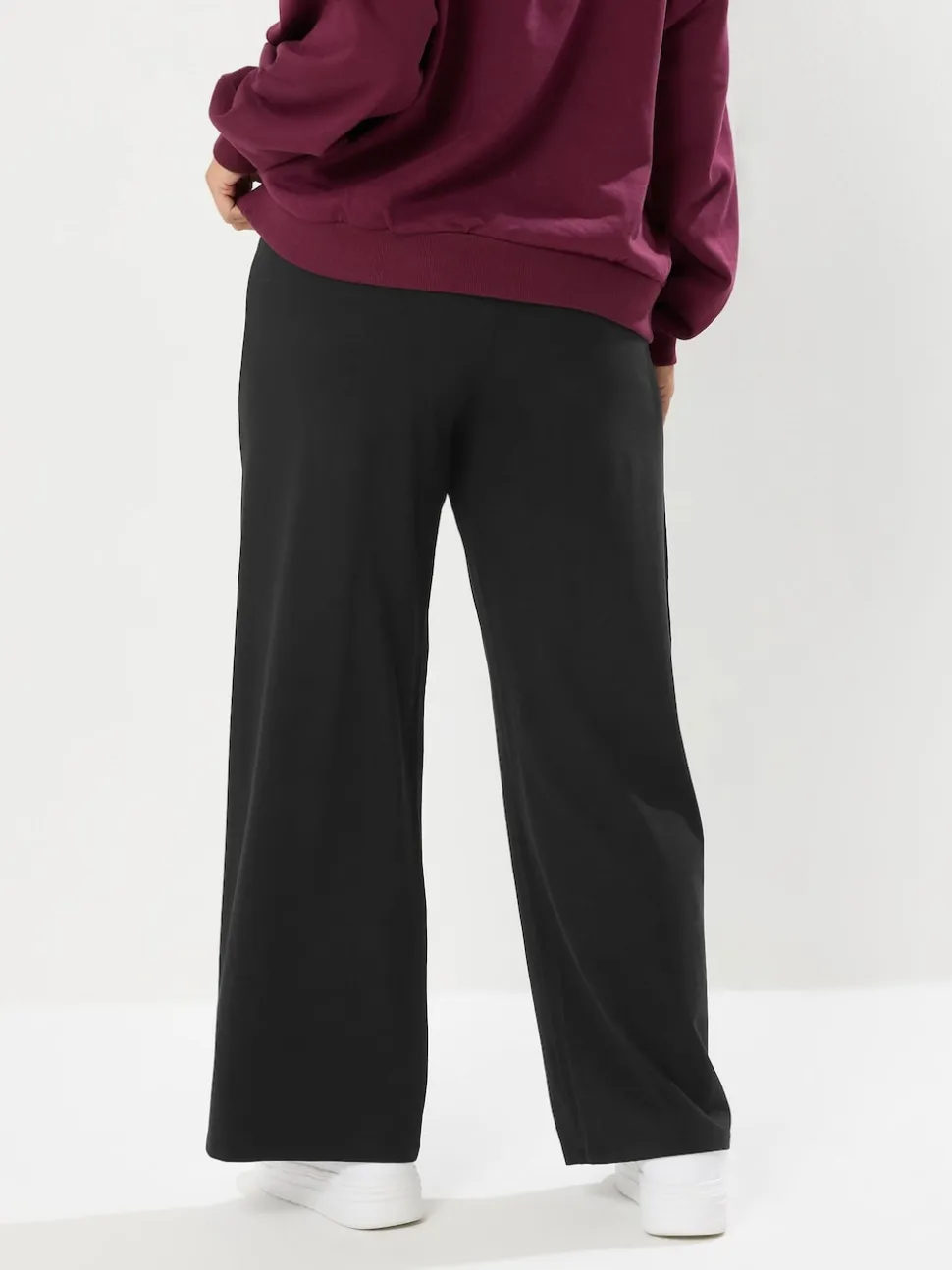 Noir - Leggings Yours Curve à jambes amples