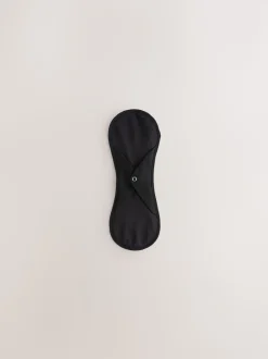 Noir - Liners de période d’écoulement léger Slips avec sac de lavage 3 Lot