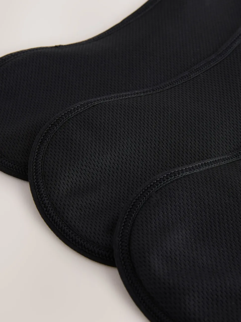 Noir - Liners de période d’écoulement léger Slips avec sac de lavage 3 Lot
