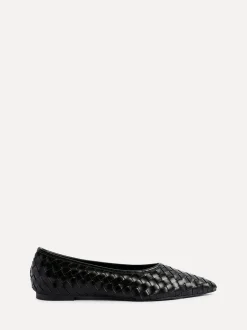 Noir - Linzi Ballerines tissées Talina à bout pointu