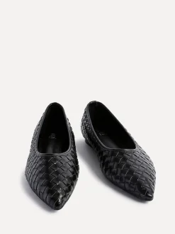 Noir - Linzi Ballerines tissées Talina à bout pointu
