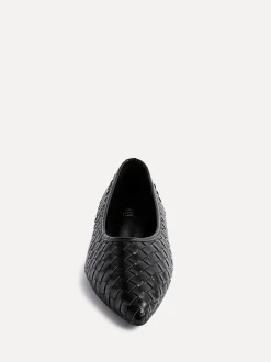 Noir - Linzi Ballerines tissées Talina à bout pointu
