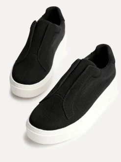 Noir - Linzi Baskets à enfiler à plateforme Henley