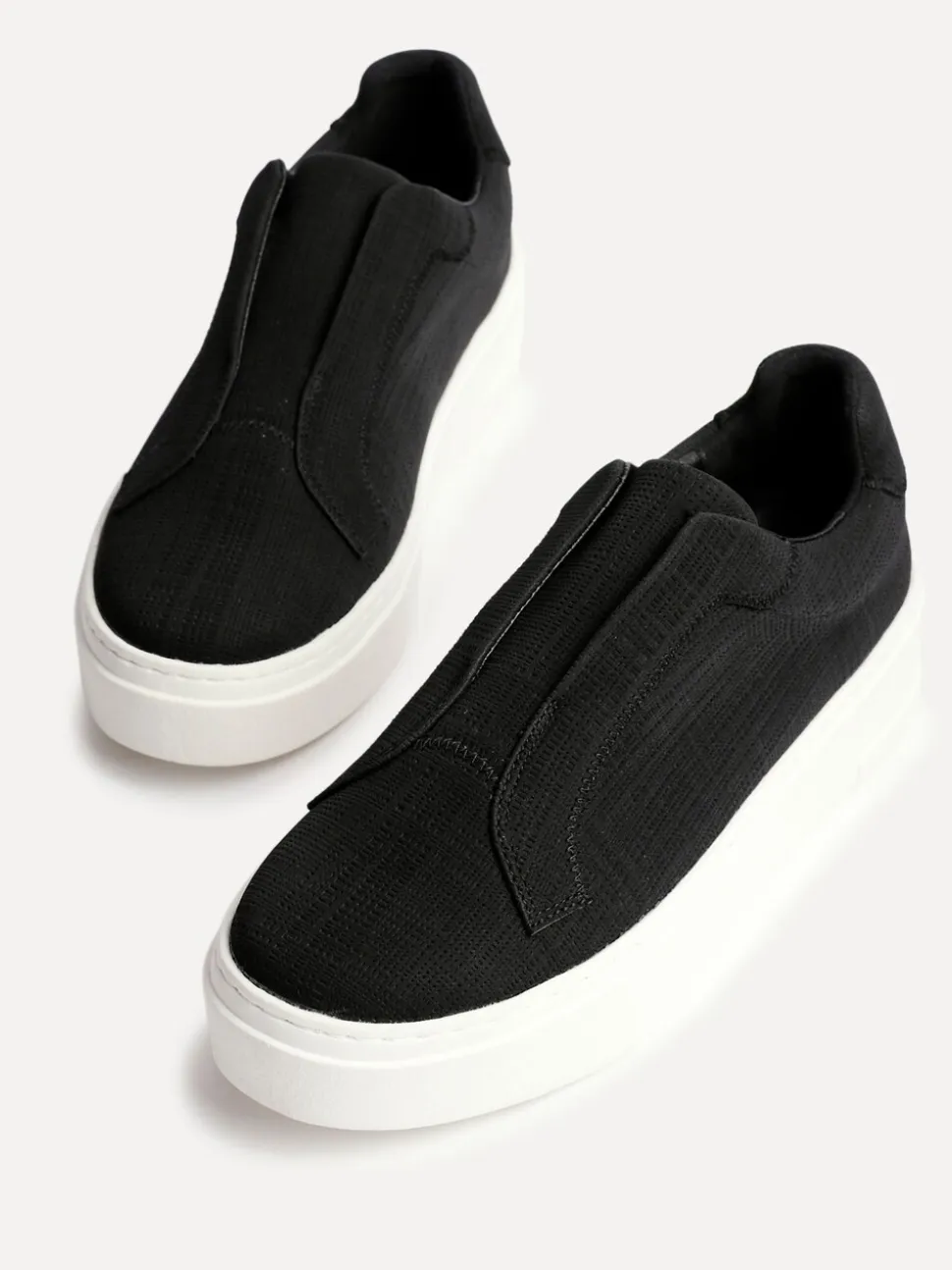 Noir - Linzi Baskets à enfiler à plateforme Henley
