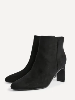 Noir - Linzi Bottes à talons carrés Alisha à bout pointu