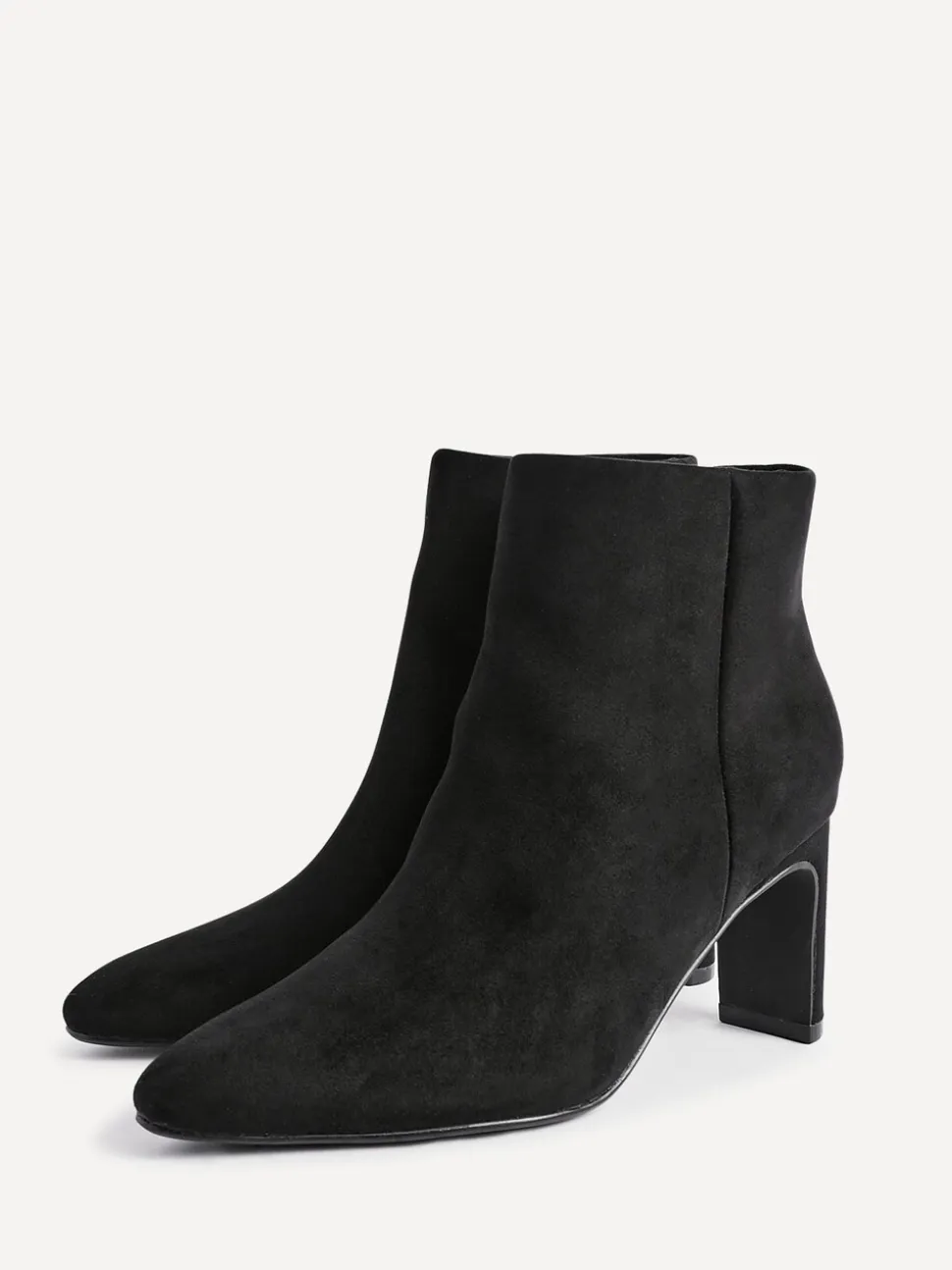 Noir - Linzi Bottes à talons carrés Alisha à bout pointu