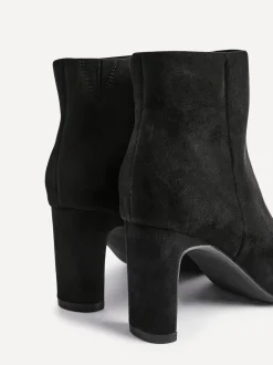 Noir - Linzi Bottes à talons carrés Alisha à bout pointu