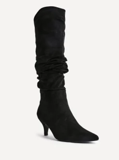 Noir - Linzi Bottes Esteem froncées à Kitten heel