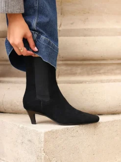 Noir - Linzi Bottes Ritual à talons chaton Chelsea