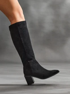 Noir - Linzi Bottes/Bottines montante à talons carrés Levine