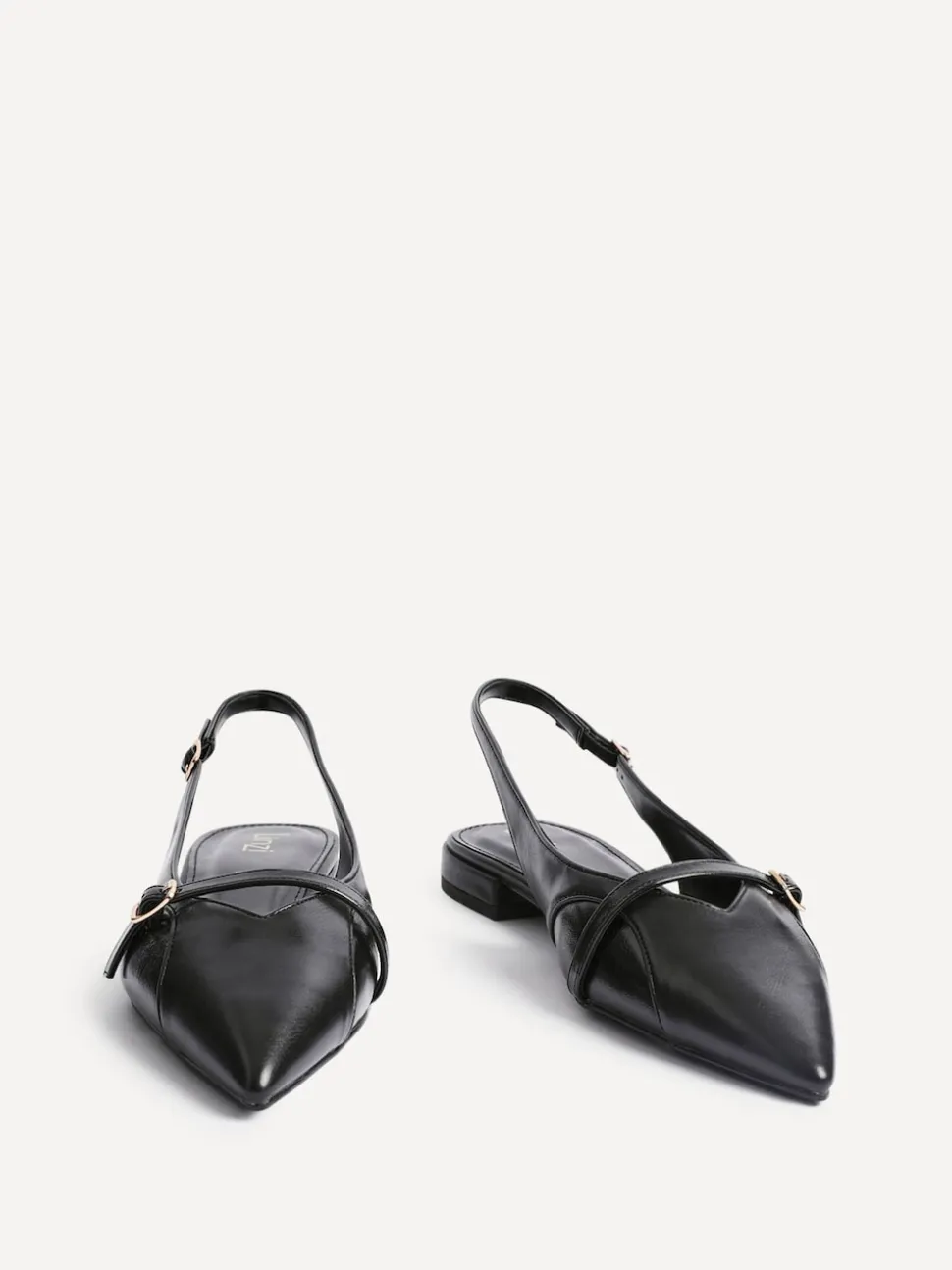 Noir - Linzi Chaussures de ballet à bout pointu Prague avec boucle
