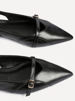Noir - Linzi Chaussures de ballet à bout pointu Prague avec boucle