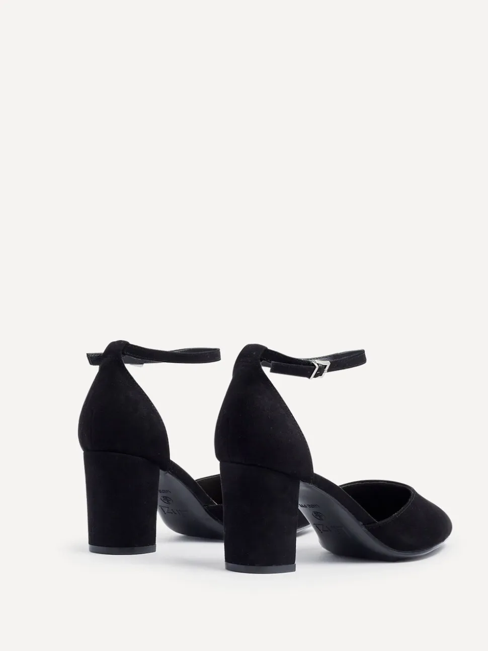 Noir - Linzi Davina Coupe large Closed Back Court Block Chaussures