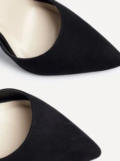 Noir - Linzi Lavora Coupe large Stiletto Escarpin With Ankle Strap