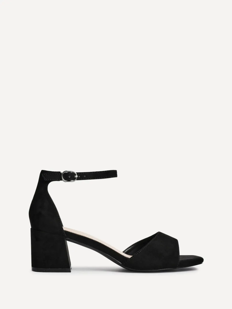 Noir - Linzi Maddie Closed Back Open Toe Heeled Sandales