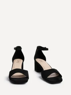 Noir - Linzi Maddie Closed Back Open Toe Heeled Sandales