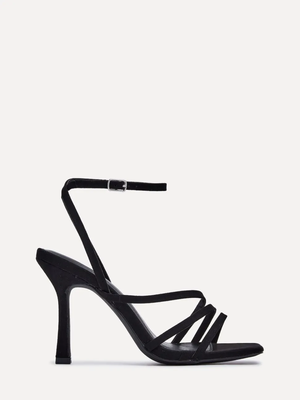Noir - Linzi Sandales à talons à lanières Scarlett avec sangle de cheville