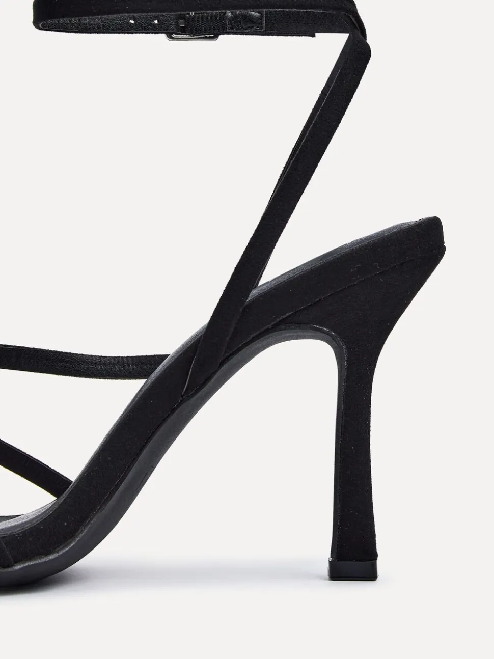 Noir - Linzi Sandales à talons à lanières Scarlett avec sangle de cheville