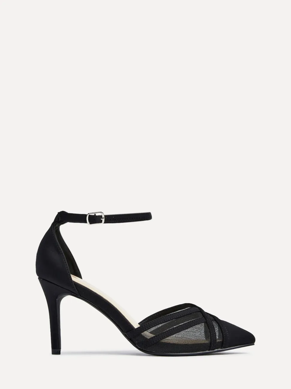 Noir - Linzi Siobhan Mesh Closed Back Escarpins et talons