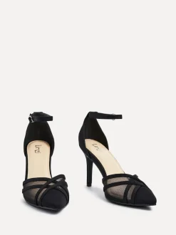 Noir - Linzi Siobhan Mesh Closed Back Escarpins et talons