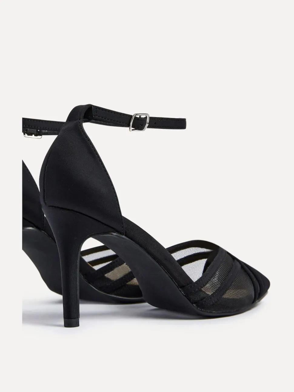 Noir - Linzi Siobhan Mesh Closed Back Escarpins et talons