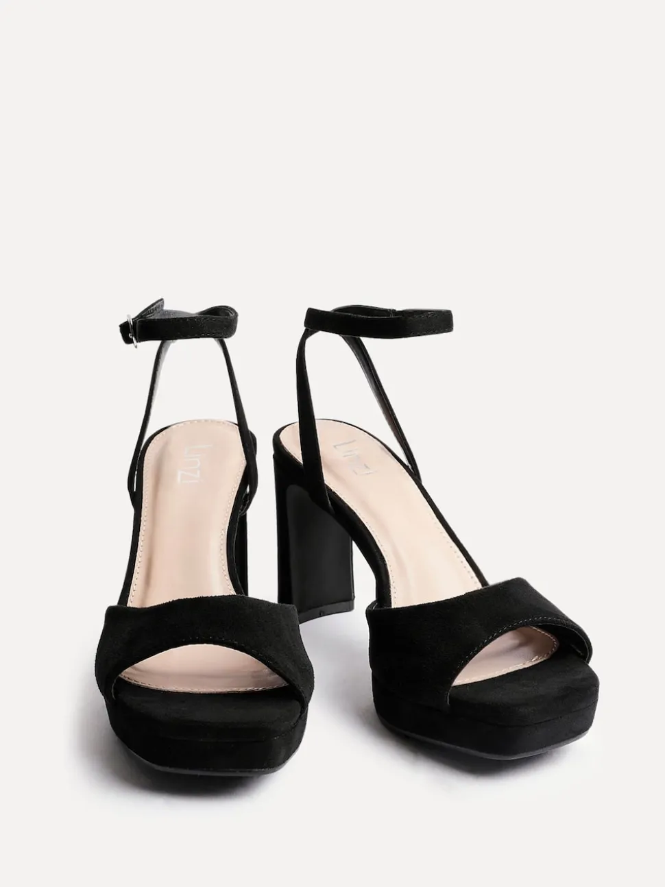 Noir - Linzi talons blocs de plateforme Diva
