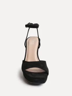 Noir - Linzi talons blocs de plateforme Diva