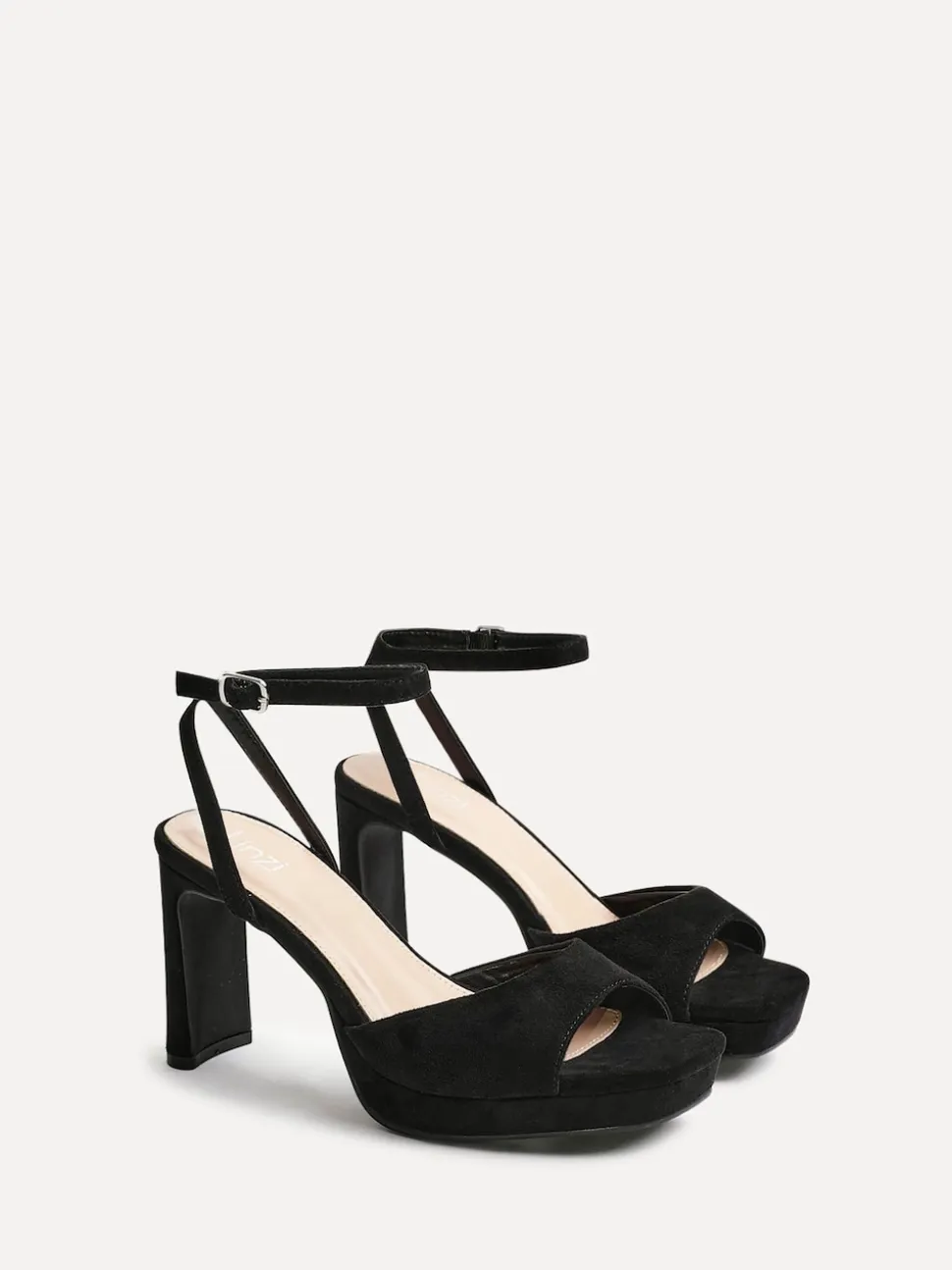 Noir - Linzi talons blocs de plateforme Diva