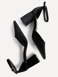 Noir - Linzi talons de cour pointus classiques Glam