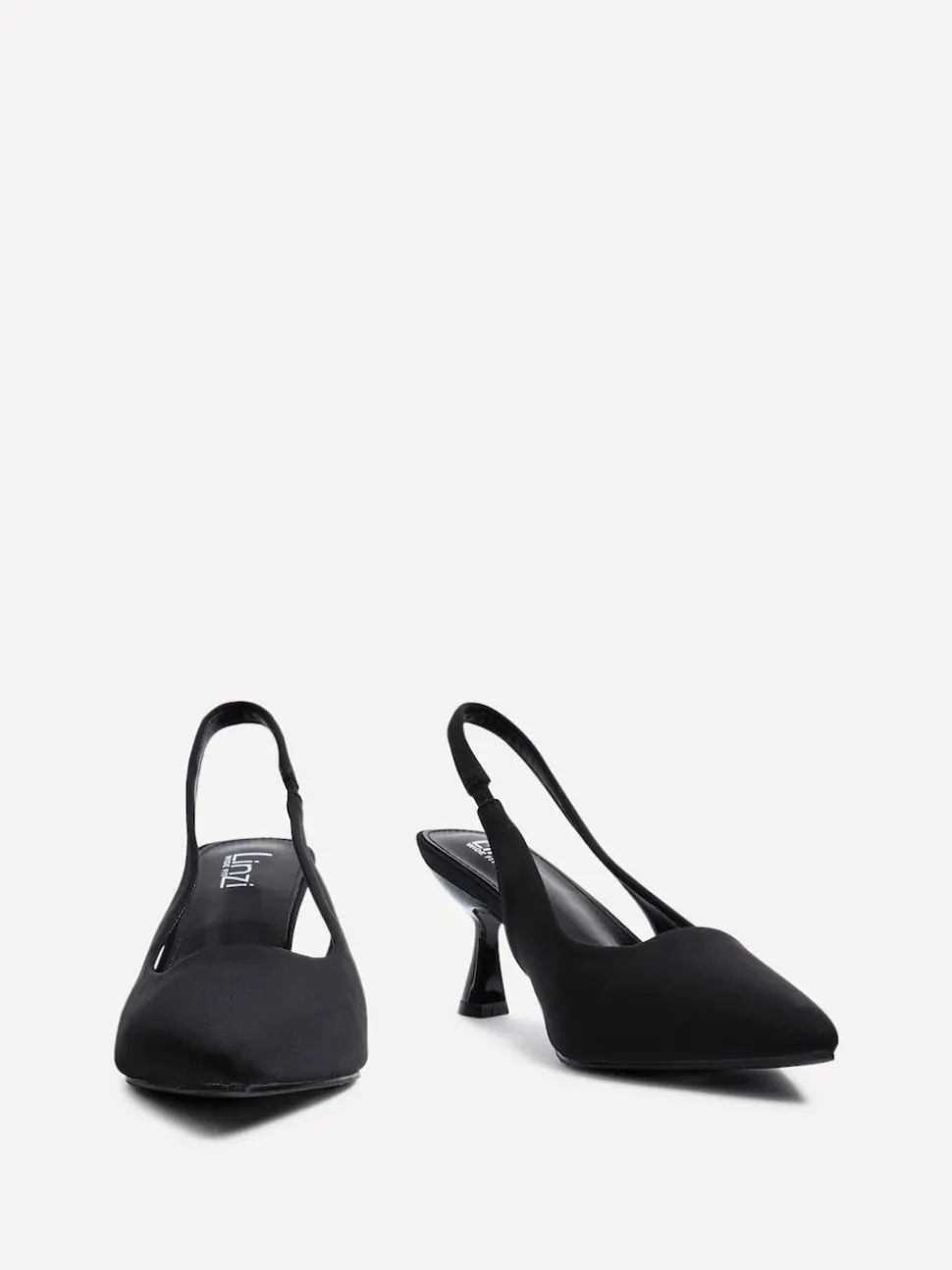 Noir - Linzi talons Izzie Coupe large à bride arrière