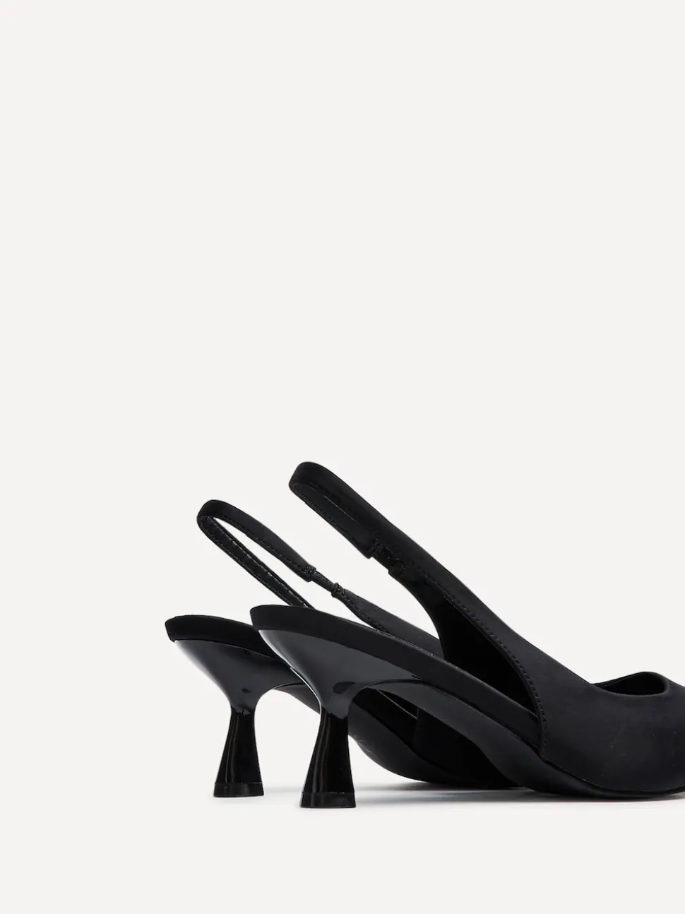 Noir - Linzi talons Izzie Coupe large à bride arrière