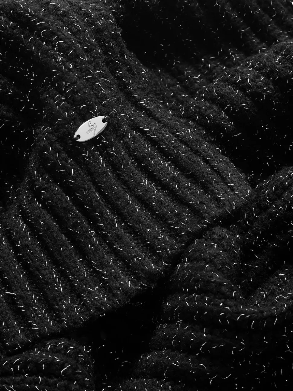 Noir - Lipsy écharpe côtelée scintillante