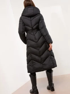 Noir - Lipsy Manteau long matelassé double couche
