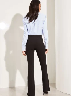 Noir - Lipsy pantalon bootleg taille haute évasé