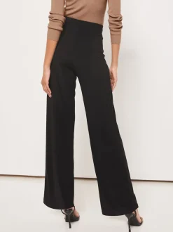 Noir - Lipsy Pantalon large taille haute