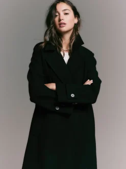 Noir - Long manteau maxi