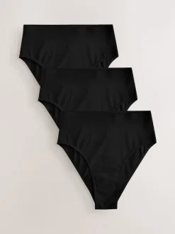 Noir - Lot 3 culottes invisibles et confortables
