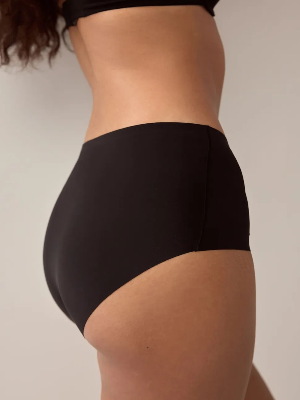 Noir - Lot 3 culottes invisibles et confortables