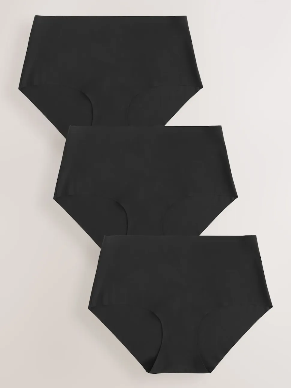 Noir - Lot 3 culottes invisibles et confortables