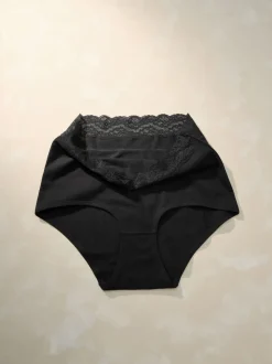 Noir - Lot 3 culottes Stoma en dentelle de coton