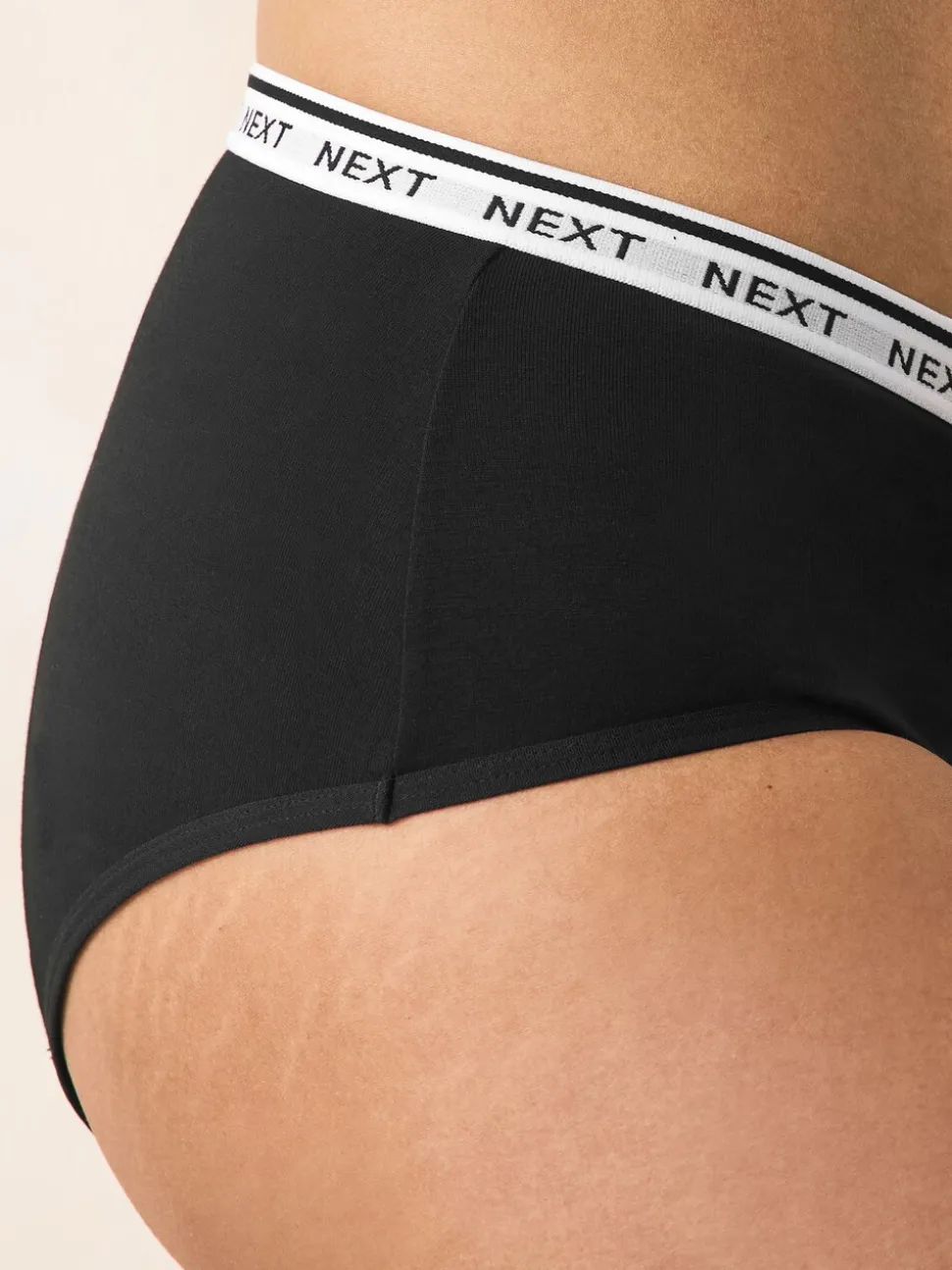 Noir - Lot de 4 caleçons menstruels en coton à flux intense